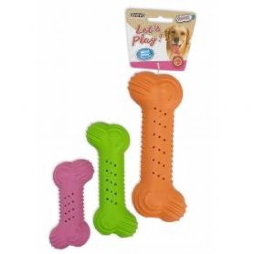 crunchy bone hueso crujiente de goma resistente con aroma a vainilla s 10cm